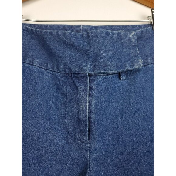 Metro Style Women's Wide Leg Dark Wash Sz 10 Denim Jeans MUST SEE! - Picture 4 of 6